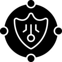 Cybersecurity Solid Style Icon vector