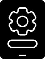Software Update Black Eps Icon vector