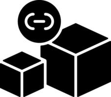 Blockchain Black Eps Icon vector