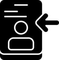 Login Solid Style Icon vector