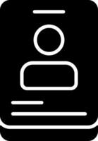 User Account Solid Style Icon vector