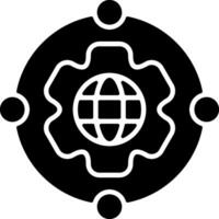 Digital Transformation Black Eps Icon vector
