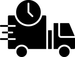 Fast Delivery Solid Style Icon vector
