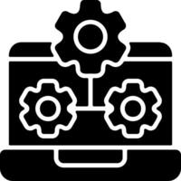 IT Infrastructure Solid Style Icon vector