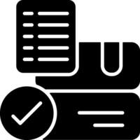 Order Confirmation Solid Style Icon vector