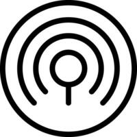 Signal strength Black Outline Icon vector