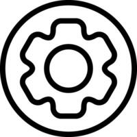 Outline Setting Icon vector