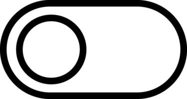 Toggle Button Solid Style Icon vector