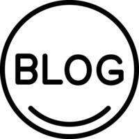 Blog Black Eps Icon vector