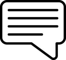 Message Outline Icon vector