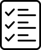 Checklist Outline Icon vector