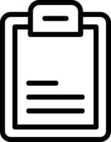 Clipboard Outline Icon vector