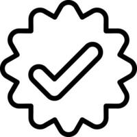 Checkmark Outline Icon vector