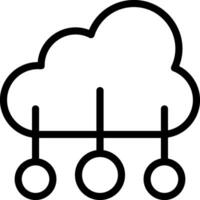 Computer Programing Outline Icon vector