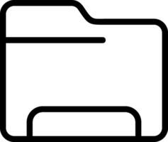 Folder Outline Icon vector