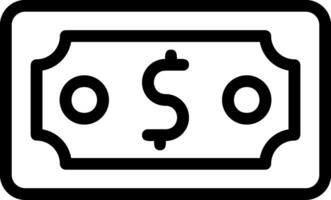 Money Outline Icon vector