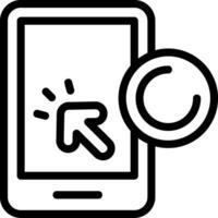 Online Payment Outline Icon vector