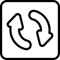 Refresh Outline Icon vector