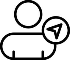 Share Contact Outline Style Icon vector