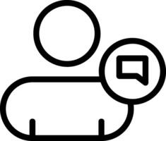 Text Contact Outline Style Icon vector