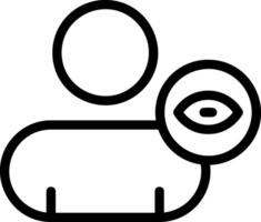 View Cantact Outline Style Icon vector