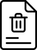 Delete Document Icon vector