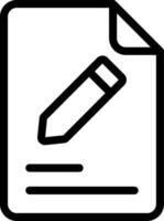 Outline Edit Document Eps Icon vector