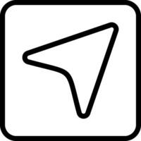 Navigate Outline Icon vector