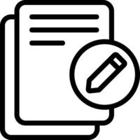 Outline Edit Document Icon vector