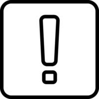 Warning Sign Outline Eps Icon vector