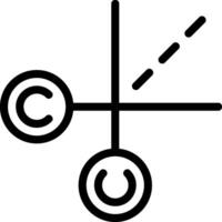 Outline Cut Eps Icon vector