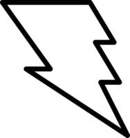 Outline Style Flash Icon vector