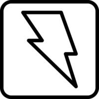 Outline Style Flash Eps Icon vector