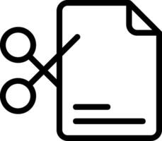 Outline Style Cut Eps Icon vector