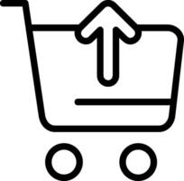 Outline Remove to Cart Eps Icon vector