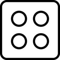 Start Menu Outline Style Icon vector