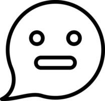 Message Emoji Outline Style Icon vector