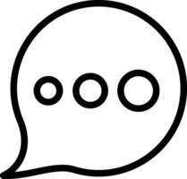 Typing Indicator Outline Style Icon vector
