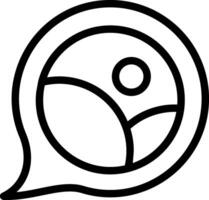 Image Gallery Outline Style Icon vector