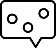 Bouncing Chat Outline Style Icon vector