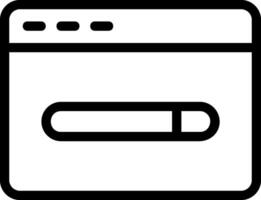 Browser Outline Style Icon vector