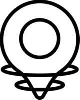 GPS Outline Style Eps Icon vector