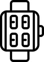 Smartwatch Outline Style Eps Icon vector