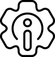 Tech Support Outline Style Icon vector