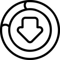 Software Update Outline Style Icon vector