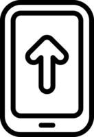Upload Outline Style Eps Icon vector