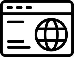 Tech News Outline Style Icon vector