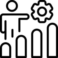 Workplace Motivation Outline Style Icon vector