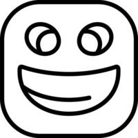 Grinning Squinting Face Solid Style Icon vector