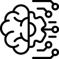 Machine Learning Outline Icon vector